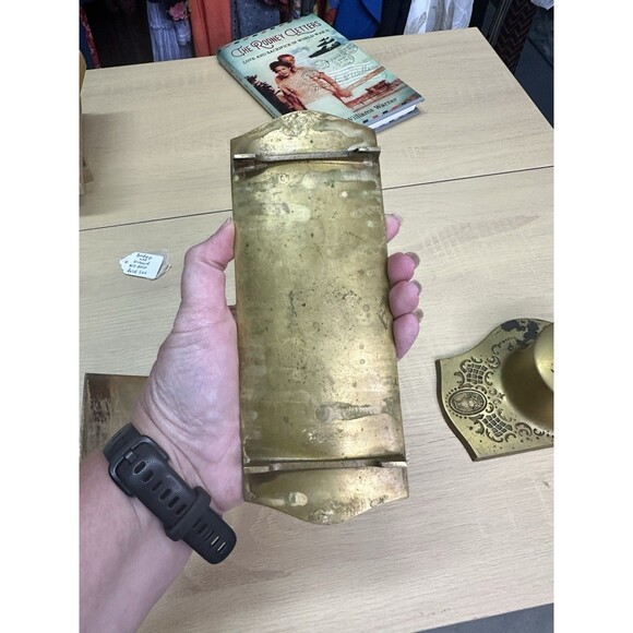 Art Nouveau Bradley & Hubbard Bronze Inkwell and Ink Blotter - Picture 13 of 14